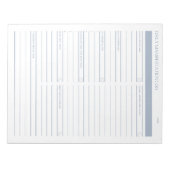 日々の表示の感謝の確認書 ノートパッド (正面)