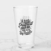 日々の進歩が少ない タンブラーグラス (裏面)