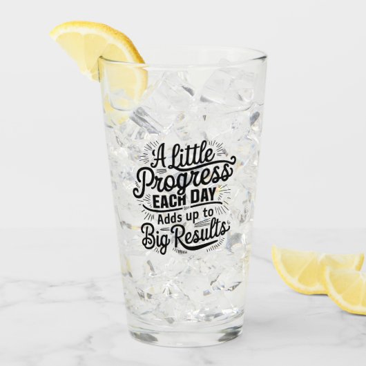 日々の進歩が少ない タンブラーグラス (アイス正面)