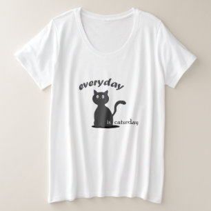 日々は散日である プラスサイズTシャツ