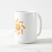 日々を陽光で満たす コーヒーマグカップ (正面右)
