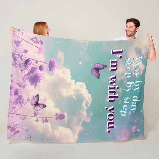 日々一歩ずつ ミディアム フリースブランケット (インサイチュ)