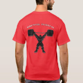 日々強い – 男性 Tシャツ (裏面)
