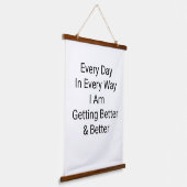 日々私は元気になってきている 吊り下げ型タペストリー (傾斜あり)