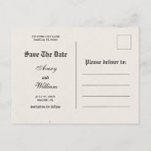 日おもしろい付ユニークを保存する新聞写真の結婚式 ポストカード (裏面)