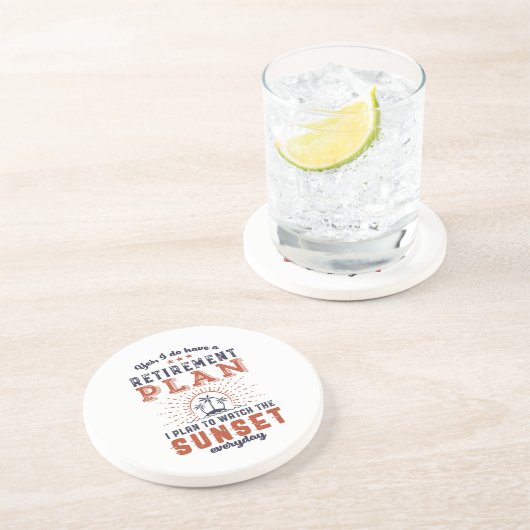 日おもしろい退職した没を見守る退職計画 コースター (側面)