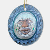 日おもしろい顔オーナメント セラミックオーナメント (左)