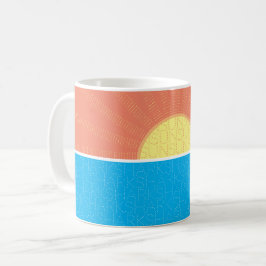 日おもしろい鮫 コーヒーマグカップ