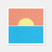 日おもしろい鮫 スタンダードカクテルナプキン (正面)