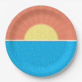 日おもしろい鮫 ペーパープレート (正面)