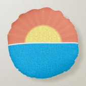 日おもしろい鮫 ラウンドクッション (裏面)