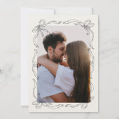 日お洒落付き予測できなカードを保存する手引き弓 セーブザデート (裏面)