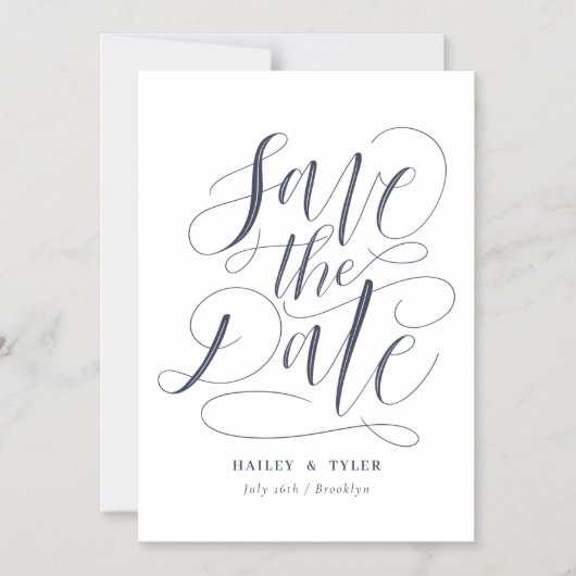 日お洒落付の保存  マグネット招待状 (正面)