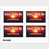 日がステッカーで消えた 長方形シール (シート)