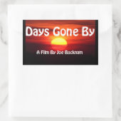 日がステッカーで消えた 長方形シール (バッグ)