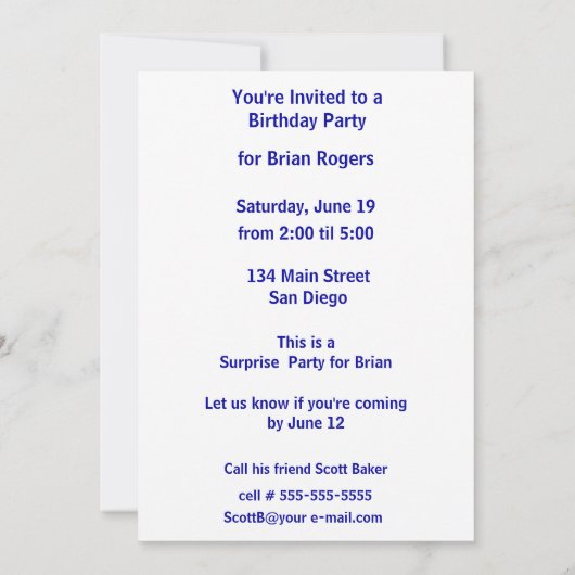 日が差すこととネットサッカーのゴアリー招待状 招待状 (裏面)