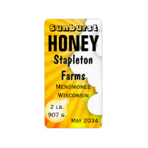 日が差すことと雲のハニージャールラベル