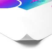 日が差すことの白い枠、アートの署名 ポスター (角)