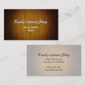 日が差すことウッドミニマルカスタムビジネスカード 名刺 (正面/裏面)