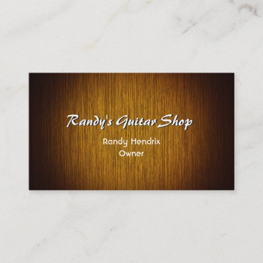 日が差すことウッドミニマルカスタムビジネスカード 名刺 (正面)