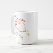 日が差すことウミガメ コーヒーマグカップ (正面左)