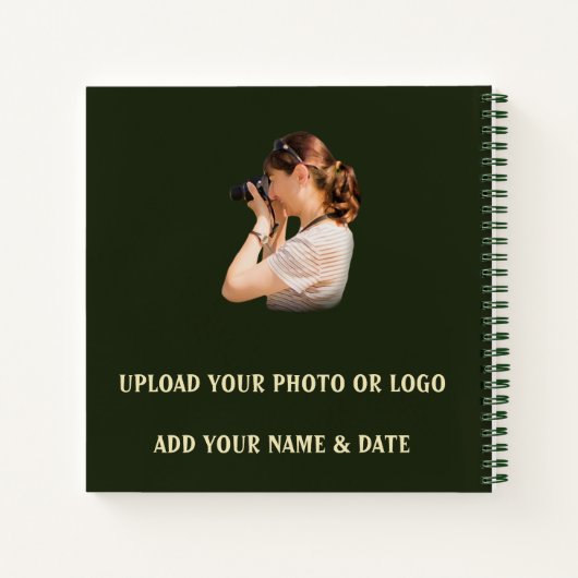 日が差すことカスタム写真スケッチ付き続編 ノートブック (裏面)