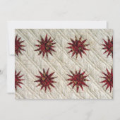 日が差すことキルト招待状 招待状 (正面)