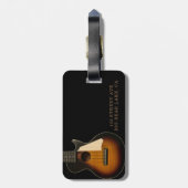 日が差すことギターウクレレカスタマイズラッグタグ ラゲッジタグ (裏面縦)