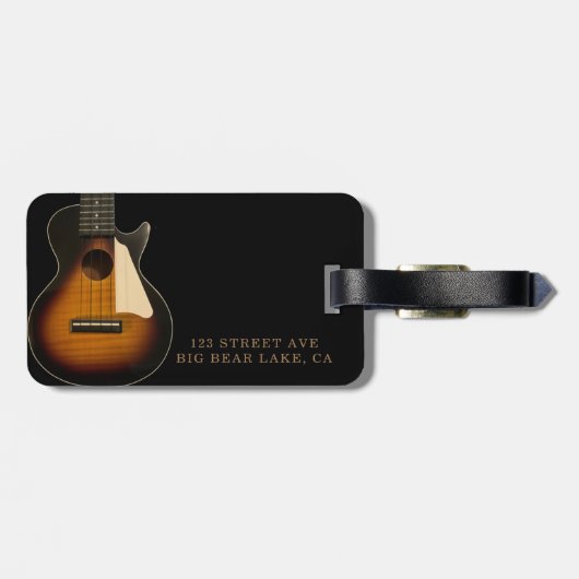 日が差すことギターウクレレカスタマイズラッグタグ ラゲッジタグ (裏面横)