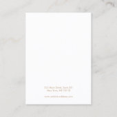 日が差すことグレーイヤリングジュエリー表示ホルダー 名刺 (裏面)