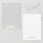 日が差すことグレーイヤリングジュエリー表示ホルダー 名刺 (正面/裏面)