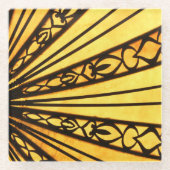 日が差すことコースター ガラスコースター (正面)