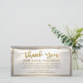 日が差すことゴールデンサンキューカスタムユー感謝状 サンキューカード (スタンド正面)