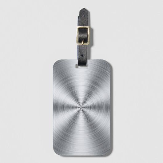 日が差すことステンレスプリント ラゲッジタグ (正面縦)