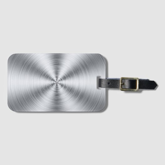 日が差すことステンレスプリント ラゲッジタグ (正面横)