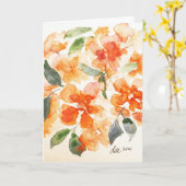 日が差すことフラワーズマザーズデイカード カード (黄色い花)