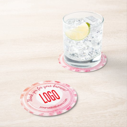 日が差すことペパーミントキャンディスクエア紙コースター ラウンドペーパーコースター (インサイチュ)