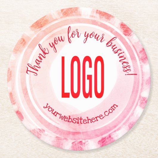 日が差すことペパーミントキャンディスクエア紙コースター ラウンドペーパーコースター (正面)