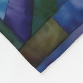 日が差すことメダリオンキルト フリースブランケット (角)