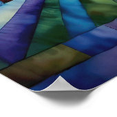 日が差すことメダリオンキルト ポスター (角)