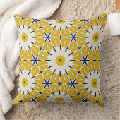 日が差すこと開花 – 幾何学的フローラ装飾用クッション クッション (ブランケット)