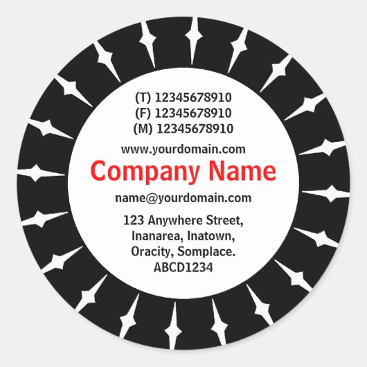 日が差すこと05事業 ラウンドシール (正面)