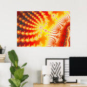 日が差すこと1.1 – フラクタル ポスター (ホームオフィス)