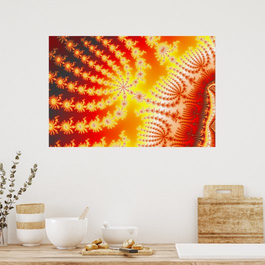 日が差すこと1.1 – フラクタル ポスター (キッチン)