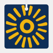 日が差すこと メタルオーナメント (正面)