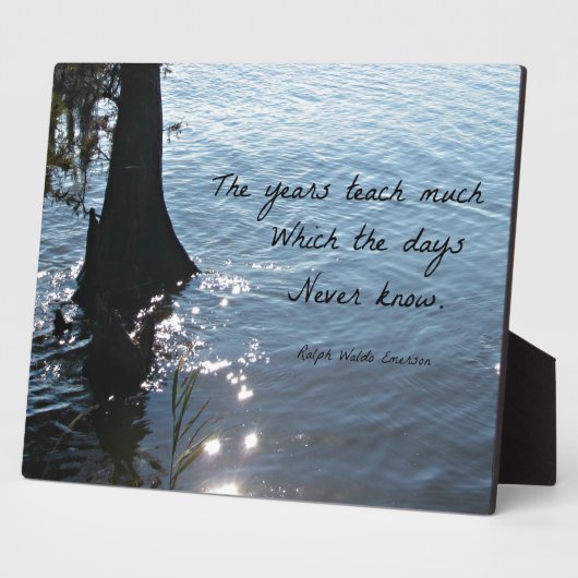 日が教え知らない年月間 フォトプラーク (側面)