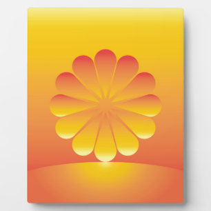日が昇る フォトプラーク