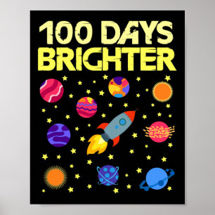 日が明るい100日目のスクールスターズ・ロケット ポスター