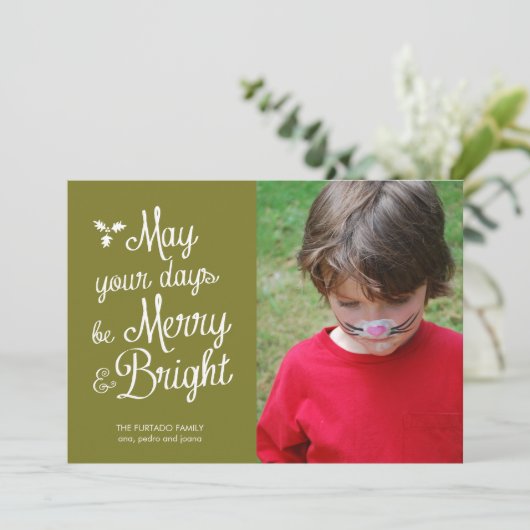 日が明るメリーくクリスマス シーズンカード (スタンド正面)