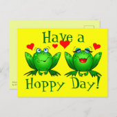 日が暮れてかわいいカエルを飼う ポストカード (正面/裏面)